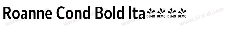 Roanne Cond Bold lta字体转换